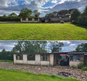 The disused dog kennels. Photo: A. Slater/Shropshire Council planning