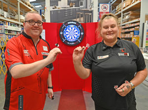 Supporting image for story: Morning of fun and high scores as darts fans take on the best in the game