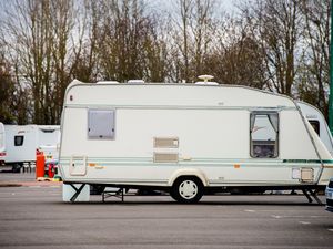 Supporting image for story: Travellers camp at Shrewsbury park and rides before weekend wedding