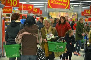 Minutes after opening, shoppers cant wait to explore the store