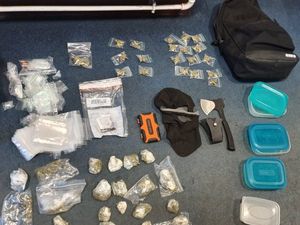 Supporting image for story: Drugs, axe and balaclava seized from car after Brierley Hill police chase