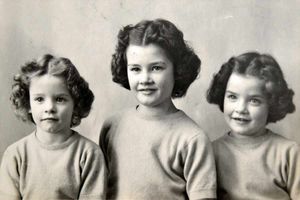 Childhood memories   Twins Liz Boyle, left, and Jen Burrows, right, with their older sister Jill as children 