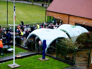 Supporting image for story: Frosty weather fails to dampen Walsall band's spirits