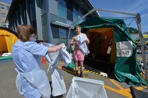 Plenty of 'casualties' were 'treated' during the day