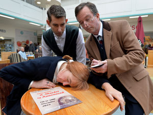Supporting image for story: Actors take to Stourbridge streets to promote Agatha Christie classic