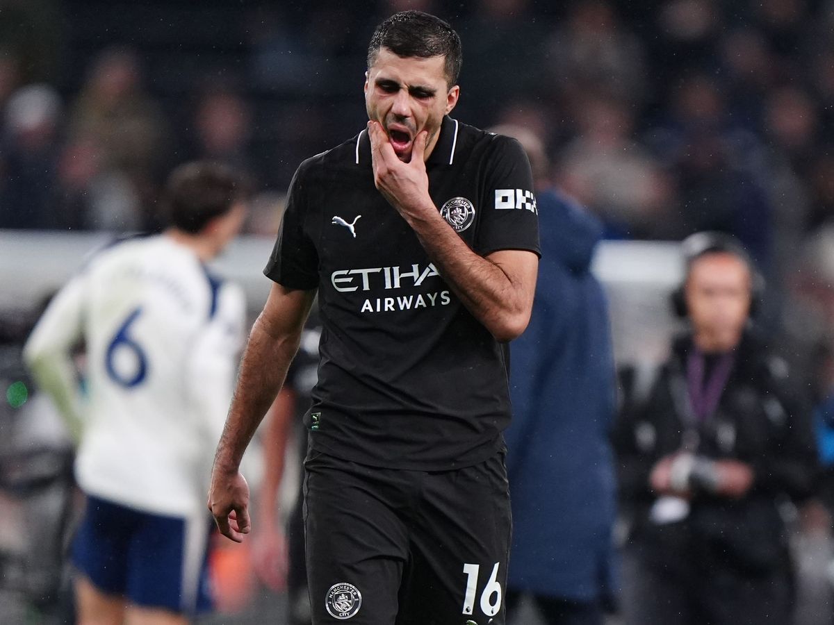 Rodri goes on referee rant after controversial Tottenham goal in Man City draw