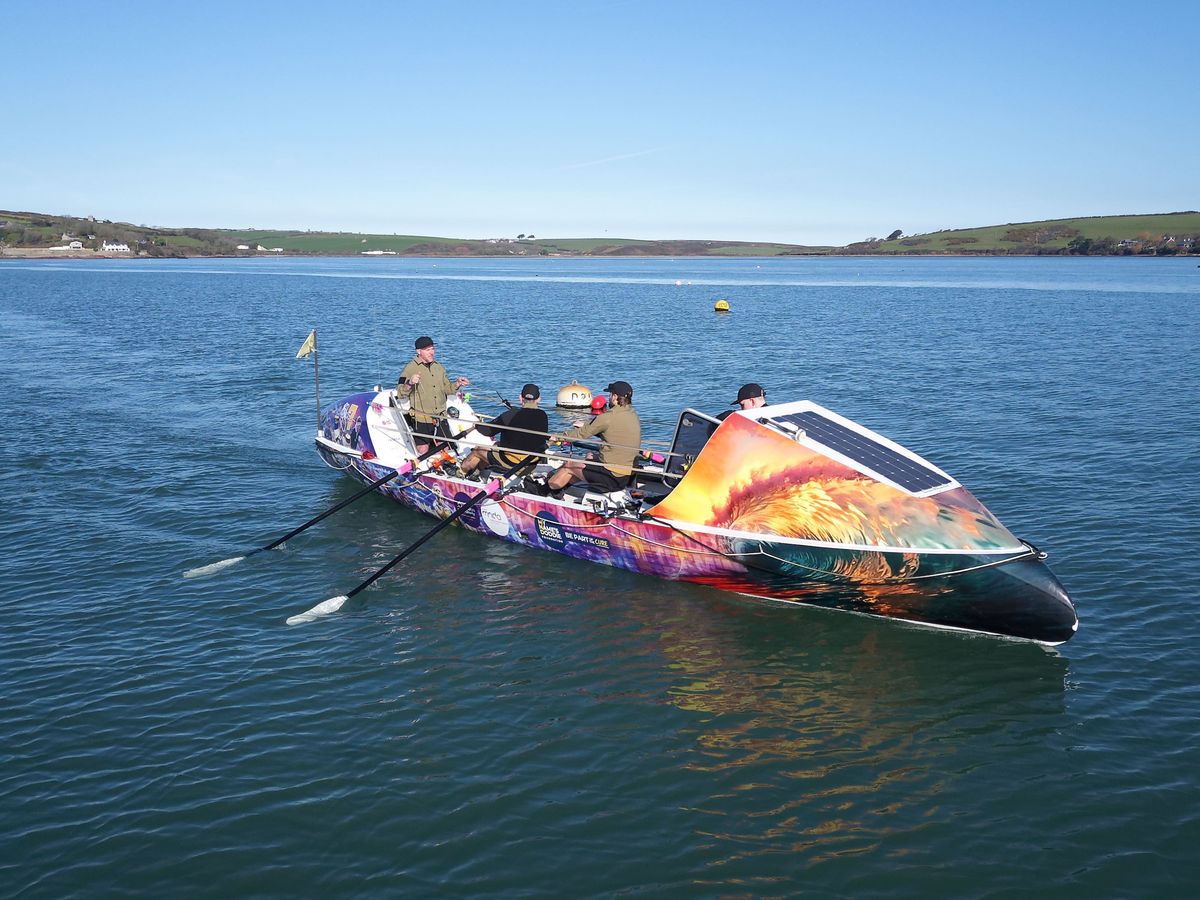 Rowers circumnavigating Britain in &lsquo;brutal&rsquo; charity challenge arrive in Scotland