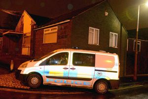 Police outside the doctor's surgery after Tina Billingham was found