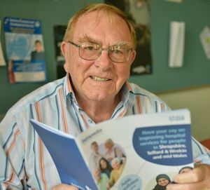 Peter Corfield, chairman of the League of Friends of Ludlow Community Hospital