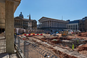 Latest pics of the work on the Paradise redevelopment project in Birmingham city centre, creating the foundations for the Chamberlain Square office buildings.