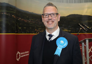 John Campion at the election count in Telford on Friday. Photo: Phil Blagg Photography