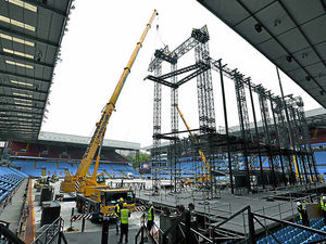 Supporting image for story: Bon Jovi giant stage taking shape at Villa Park
