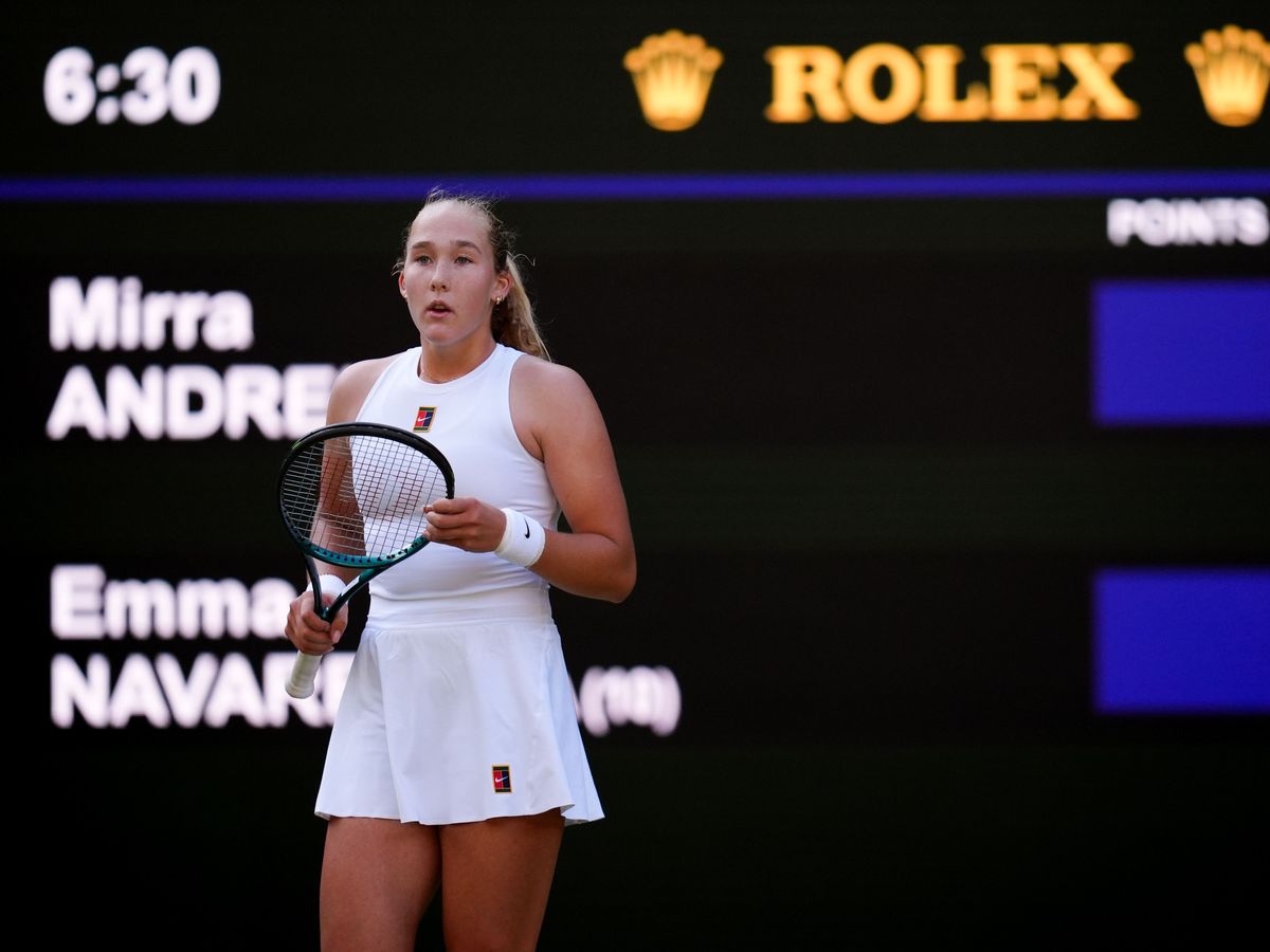 Mirra Andreeva oblivious to the fact she’d won after swatting aside Emma Navarro