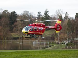 Supporting image for story: Air ambulance sent to Ludlow incident where woman was seen lying in the road