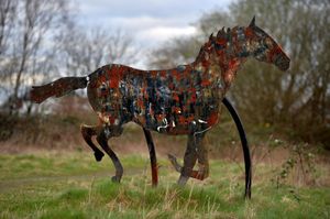 The black horse in Tipton has seen better days