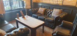 Take a load off your feet and get comfy at the bar