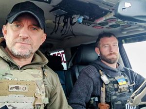 Christopher Garrett (right), with colleague Shaun Pinner