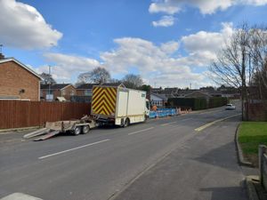 Severn Trent Water crew in Birchtree Hollow, Willenhall