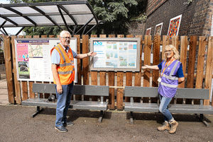 Station adopters Tony Haylock and Sue Langley also volunteer at the SVR. Photo John Oates