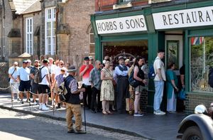 The queues to popular exhibits like Hobbs & Sons were long