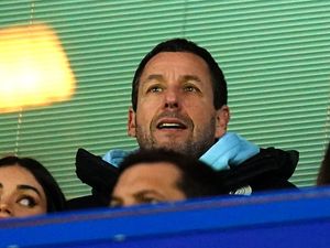 Supporting image for story: Adam Sandler spotted at Stamford Bridge cheering on Chelsea