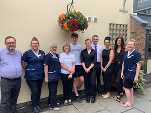 Supporting image for story: Oswestry's Chapel Court workers climb a mountain for Hope House