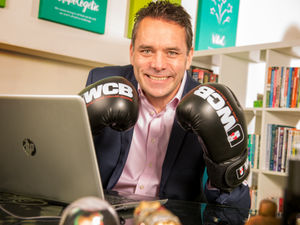 Supporting image for story: Telford business boss swaps suit for boxing gloves