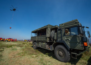 The army has helped firefighters on the moor