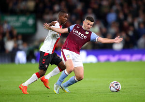 Aston Villa's John McGinn (right) and Southampton's Ibrahima Diallo battle for the ball
