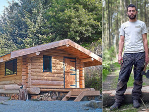 Supporting image for story: Ludlow lad's living among the logs