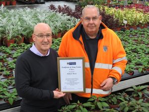 Supporting image for story: 'A great servant to Shrewsbury!' Michael hangs up gardening gloves after 50 years making town blooming marvellous