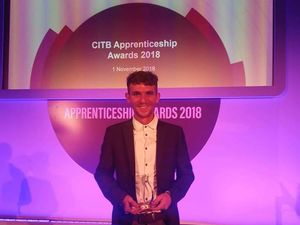 Supporting image for story: Building industry award for Oswestry scaffolder Cian, 22