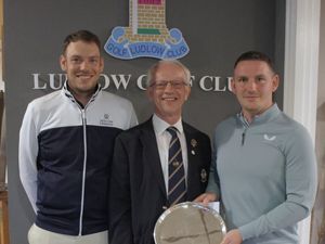 Supporting image for story: Ludlow Golf Club duo retain Salver on home course