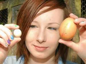 Supporting image for story: Scramble in bid to claim smallest egg