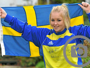 Supporting image for story: Swedish Sara is on the ball for Shropshire football