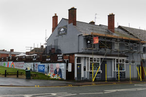 The mural is next to The Little Beech pub