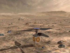Supporting image for story: Nasa is planning to send a tiny helicopter to Mars