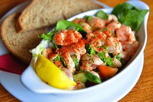 A good starter – the prawn cocktail was a hit