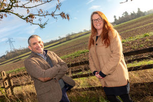 New agriculture and rural affairs partner at mfg Solicitors Neil Harrison with Alexandra Phillips, divisional head of the agriculture and rural affairs department. Pic by Shaun Fellows / Shine Pix Ltd