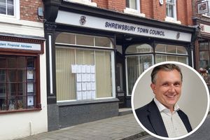 Councillor Rob Wilson, leader of Shrewsbury Town Council, has set his targets for the next year. Pictures: LDRS/Shropshire Council