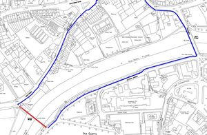 Porthill bridge closure diversion route. Picture: Shropshire Council