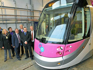 Supporting image for story: Hi-tech Midland Metro tram's journey from Spain to Midlands shown in video