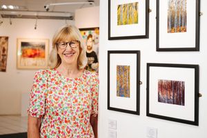 Alison specialises in freehand machine stitching, 