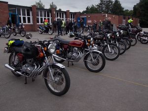 Supporting image for story: Classic motorcycle show involves Codsall school pupils