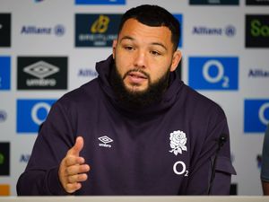 Ellis Genge addresses a press conference during the 2025 Six Nations.