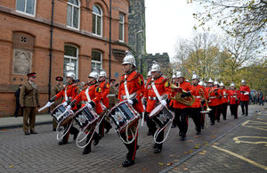 The parade in Wolverhampton for Remembrance Sunday