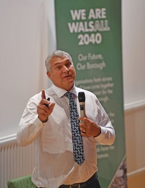 Poundland founder Steven Smith appeared as a guest speaker for the event, alongside Walsall Council leader Mike Bird, and host, Sacha Jones