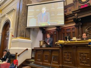 Birmingham City Council leader John Cotton during the 2025 budget meeting. Credit: Alexander Brock. Permission for use for all LDRS partners.