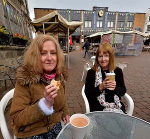 Jackie Jones from Hinckley and Lorna Stokes from Sapcote say they can't wait to be able to meet indoors