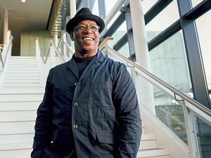 Supporting image for story: Ian Wright on the ball for education at Telford event